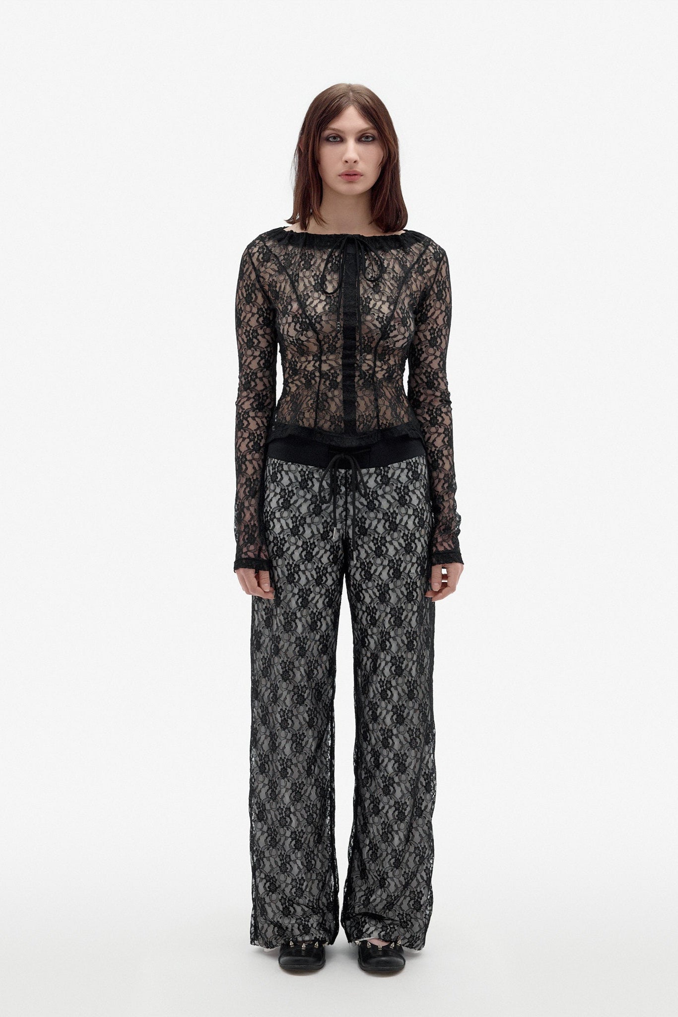 My Ex-BF is going to be there long sleeve Lace Top