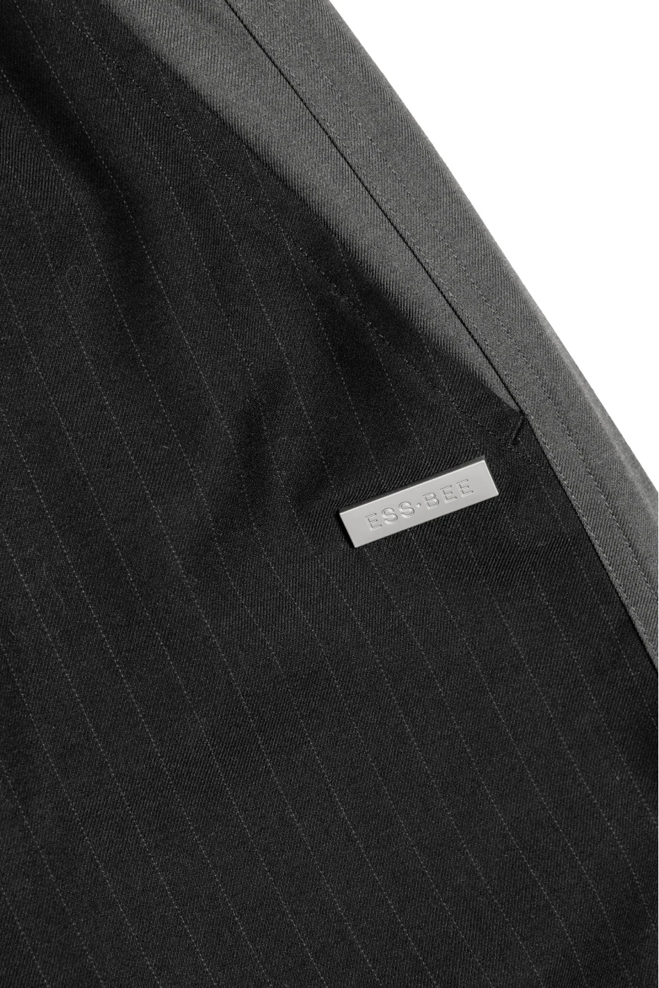 Track-suit Pant (Black Pinstripe/Grey)