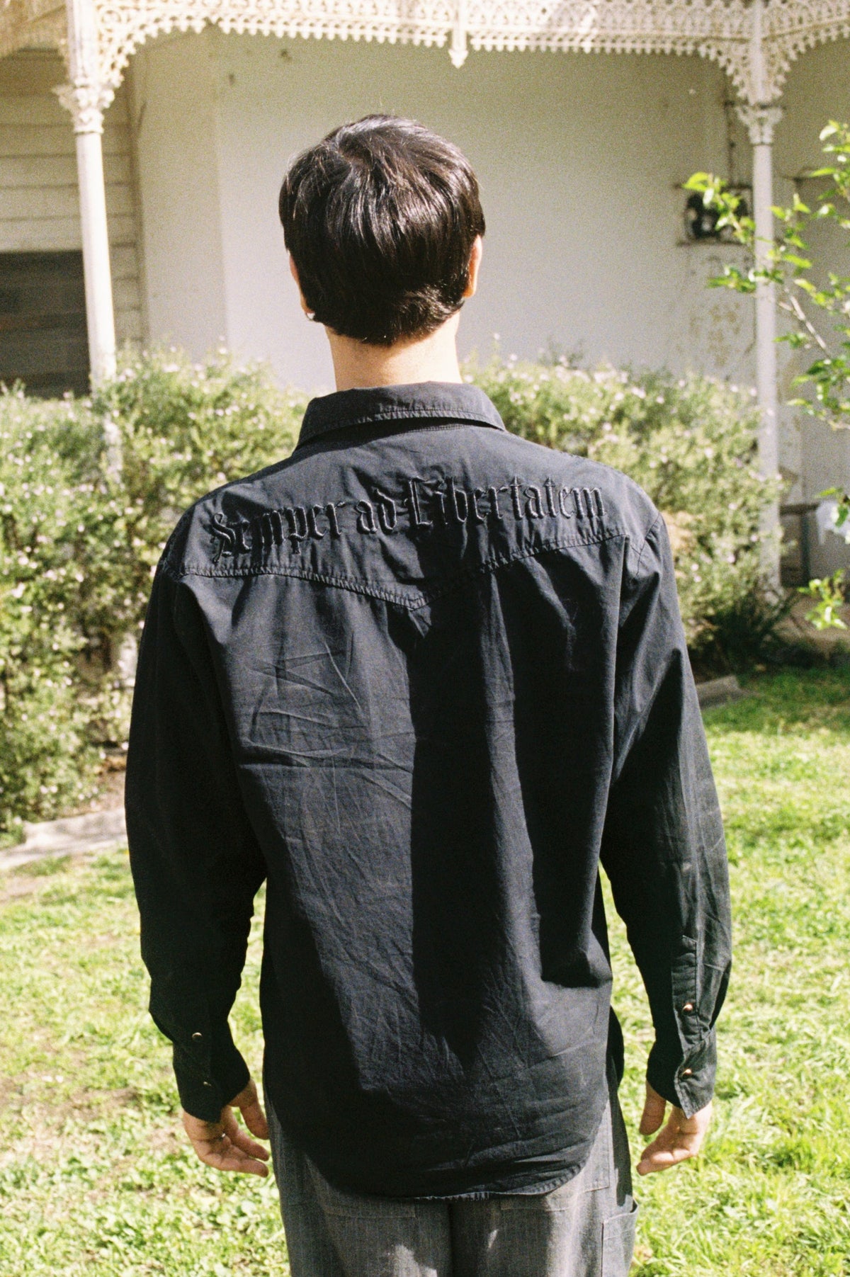 Black Press Stud Shirt
