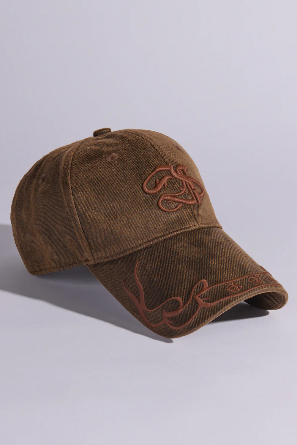 Bannered Waxed Cotton Cap (Burnt Brown)