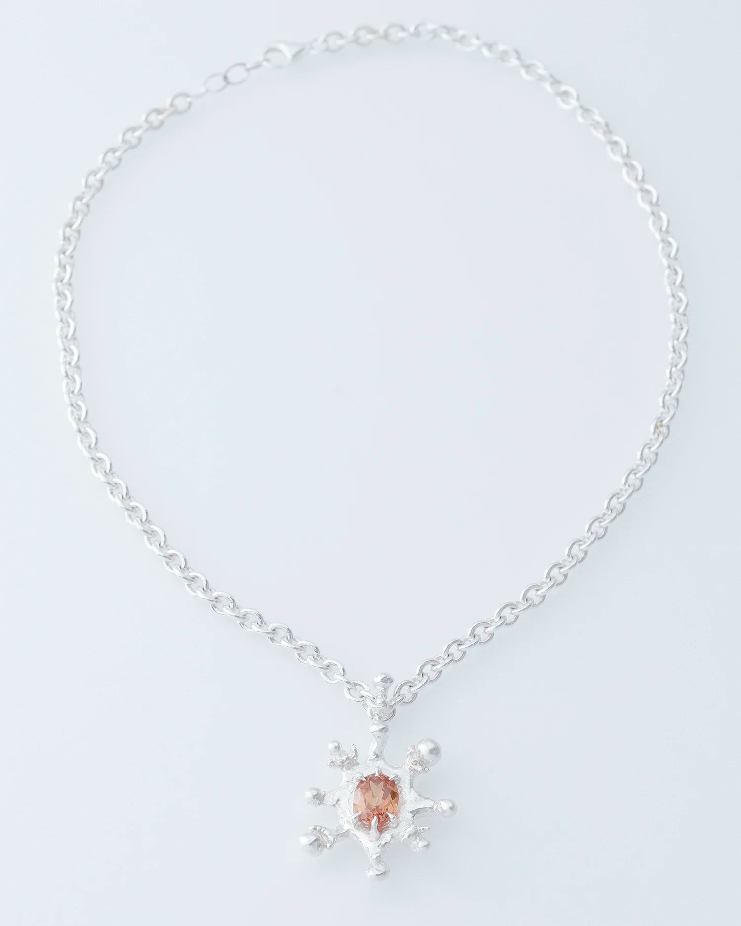 Immortal Star Pendant Necklace (Orange Sapphire)