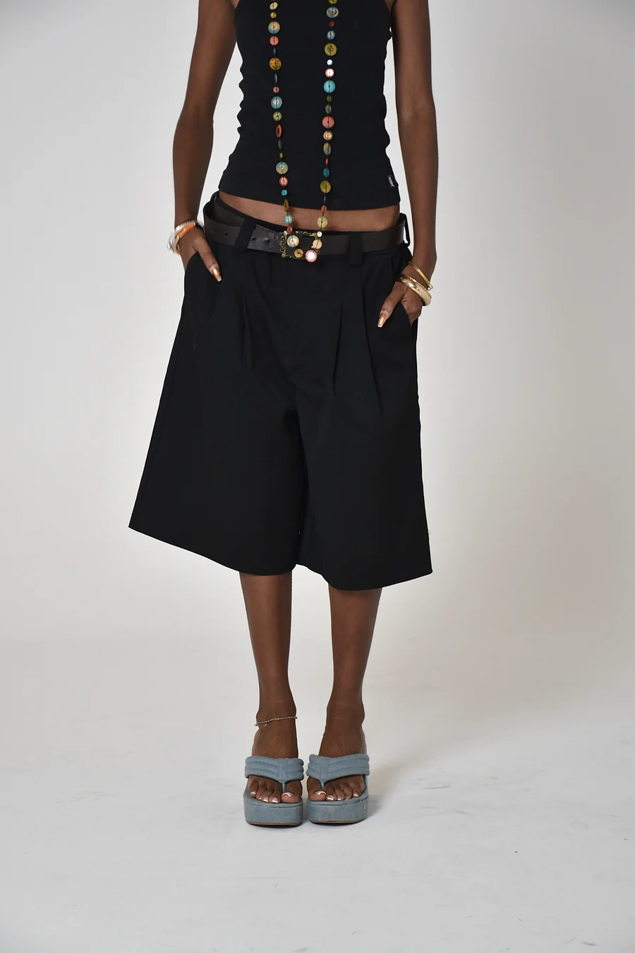 Pleated Shorts