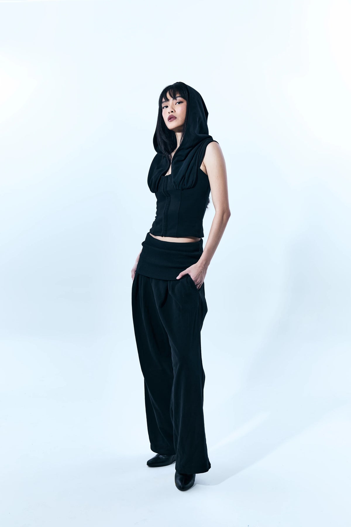 Hooded Corset Top