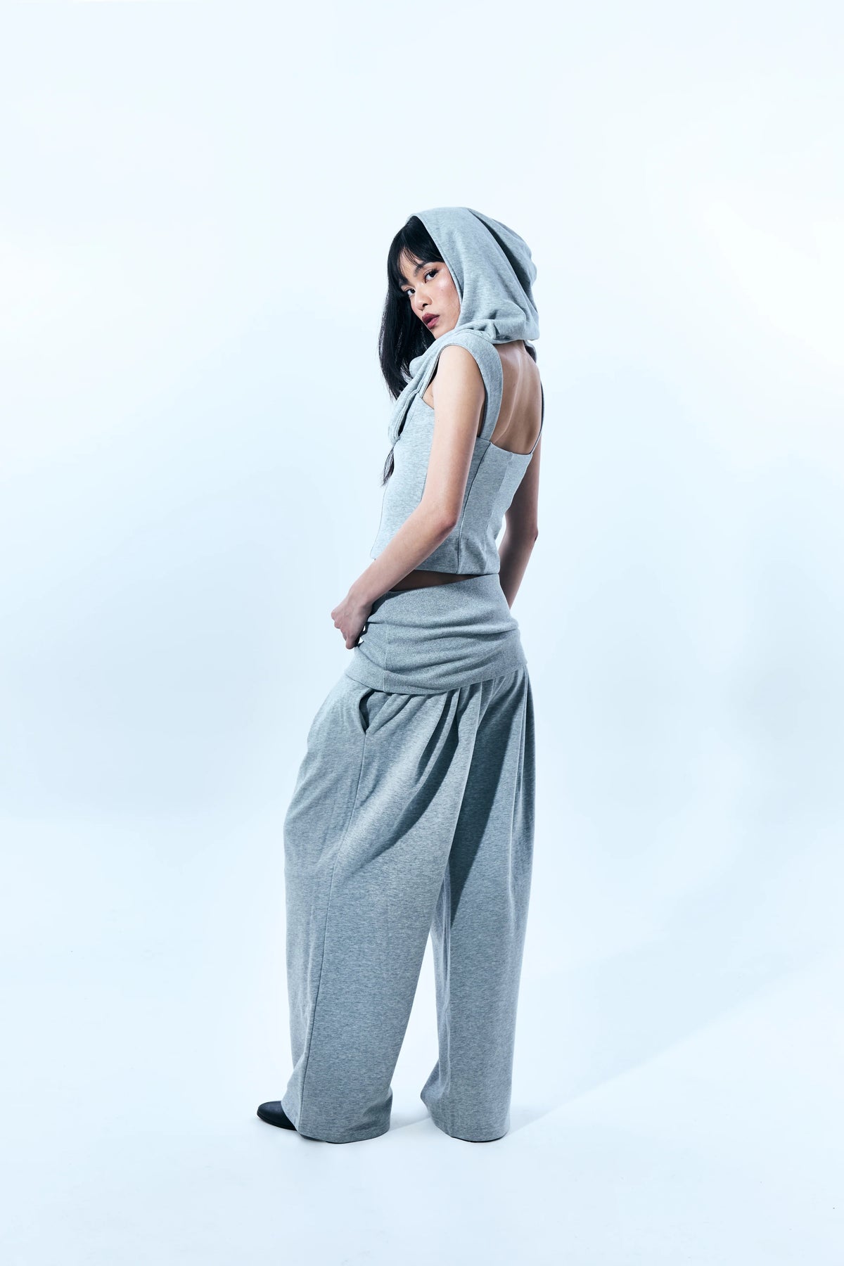 Hooded Corset Top