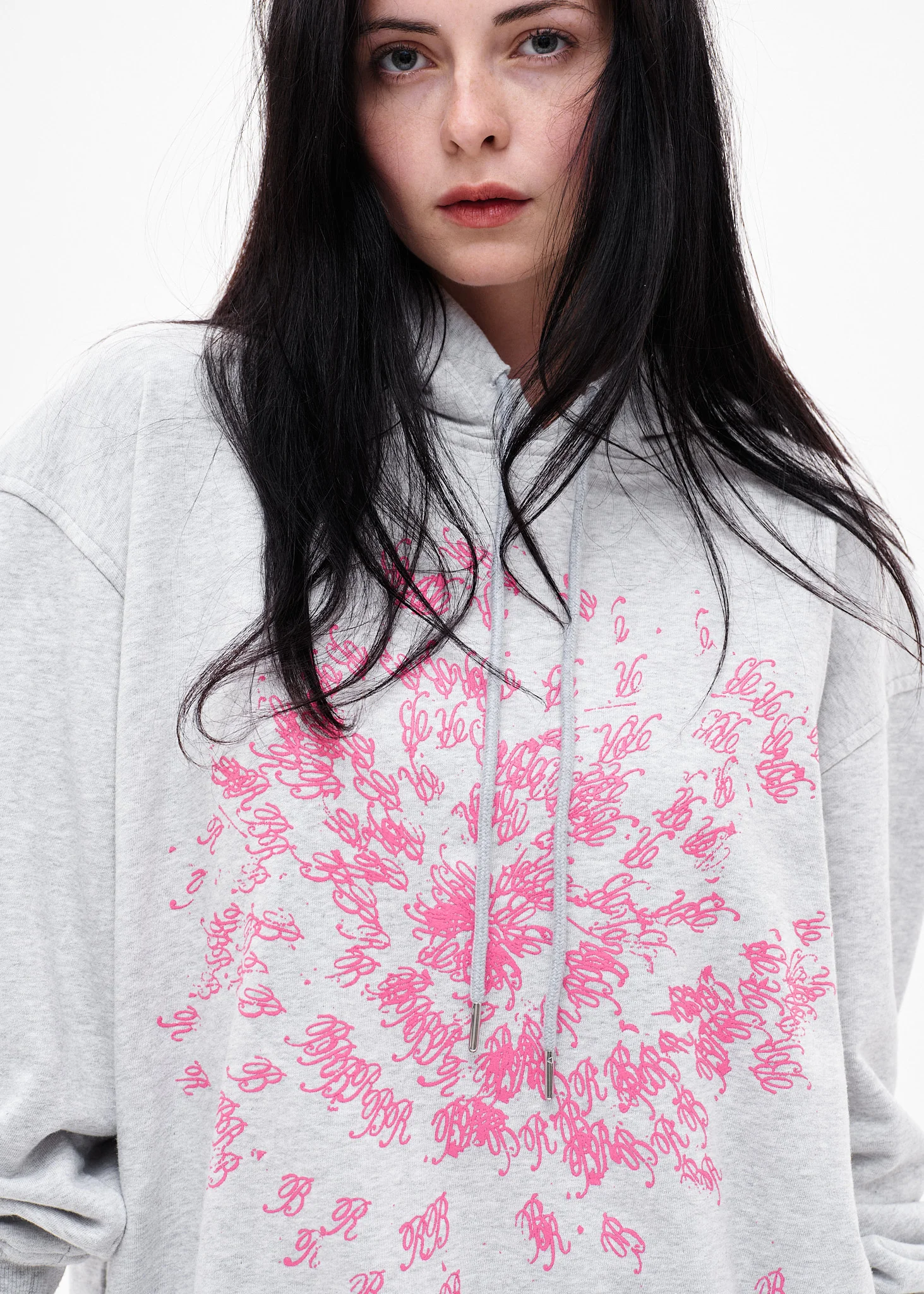 Just Spiralling Hoodie (Grey/Pink)