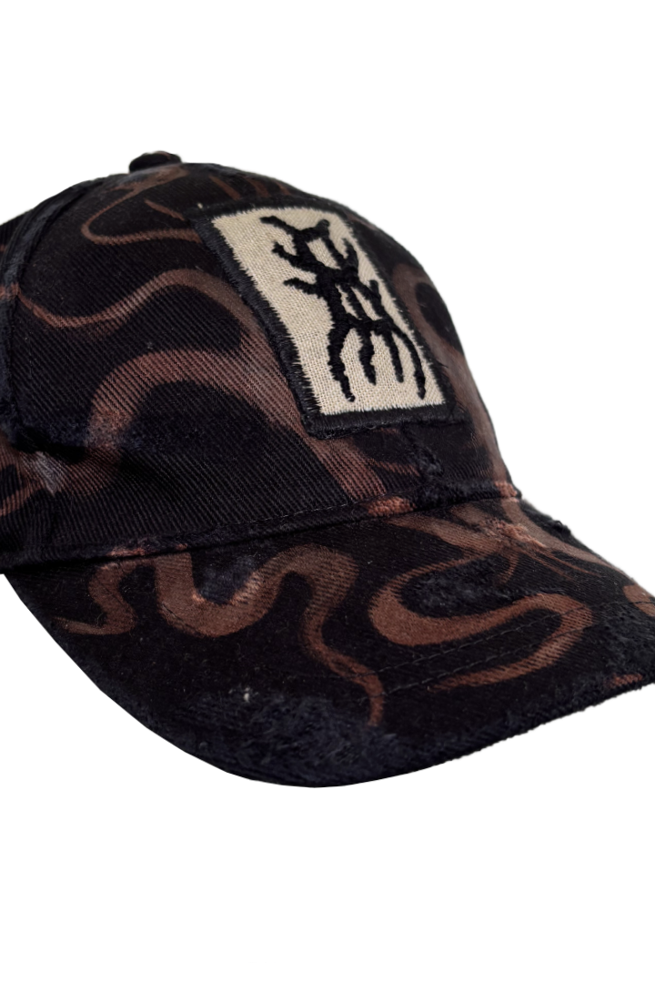 Reworked Embroidery Basic Cap (Black/Orange)