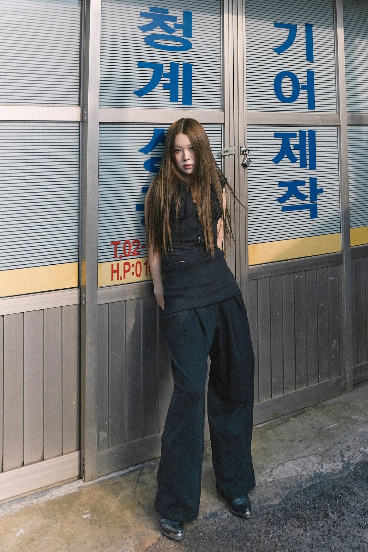 Foldover Pleated Pant