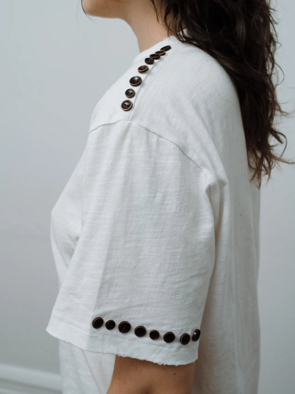 Ricca Script T Shirt White