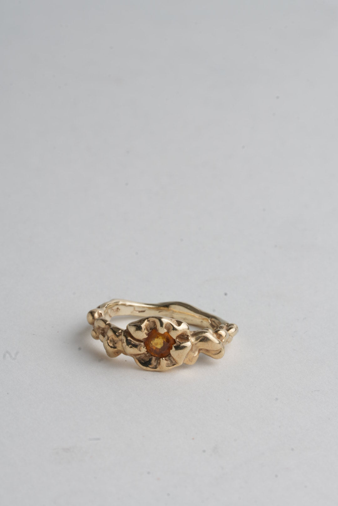 Eleanor - Orange Sapphire 9k Yellow Gold
