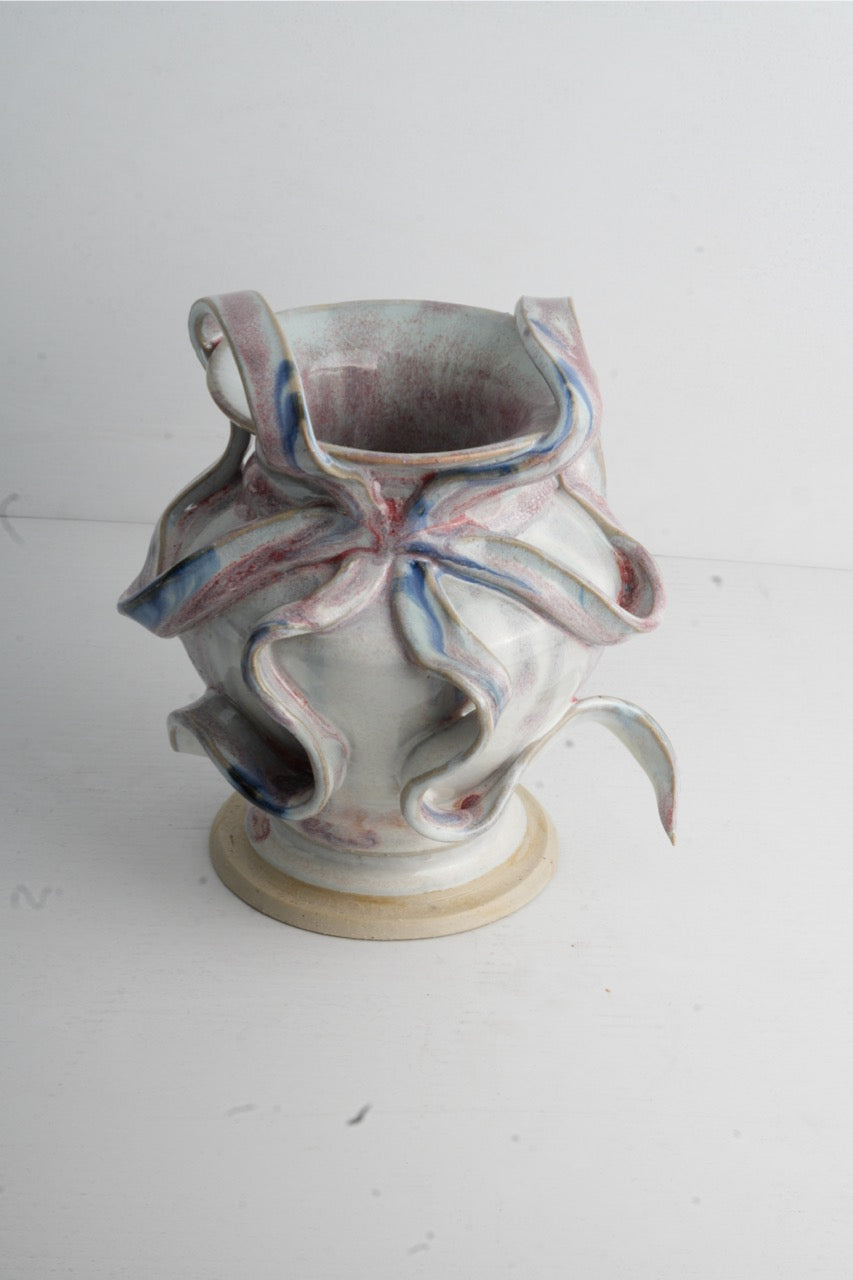 Ribbon Vase (Blue/Pink/Cream)