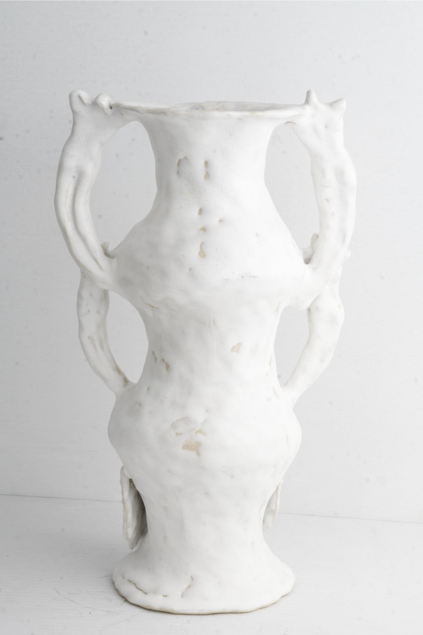 Marshmallow Swan Vase