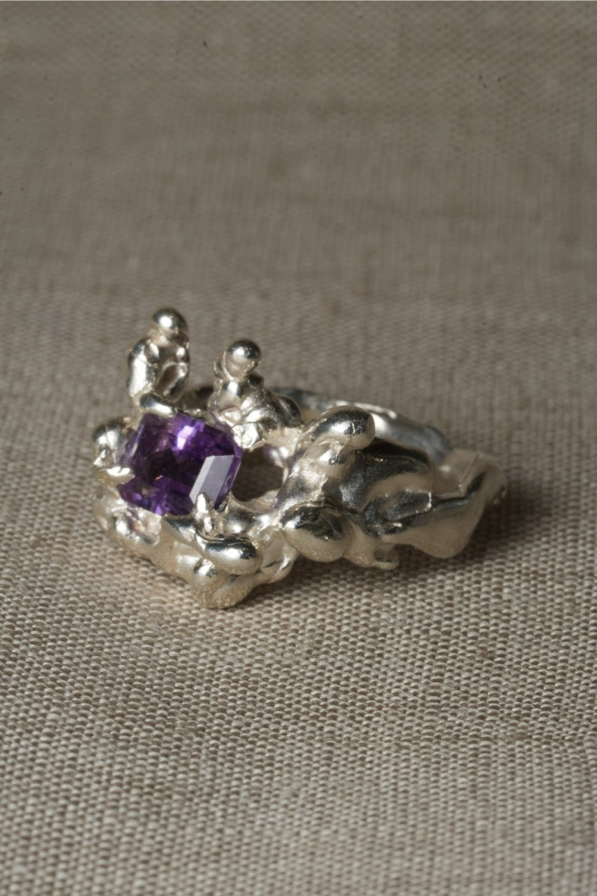 Cauldron Rings Cauldron Ring - Amethyst – Solari Studio