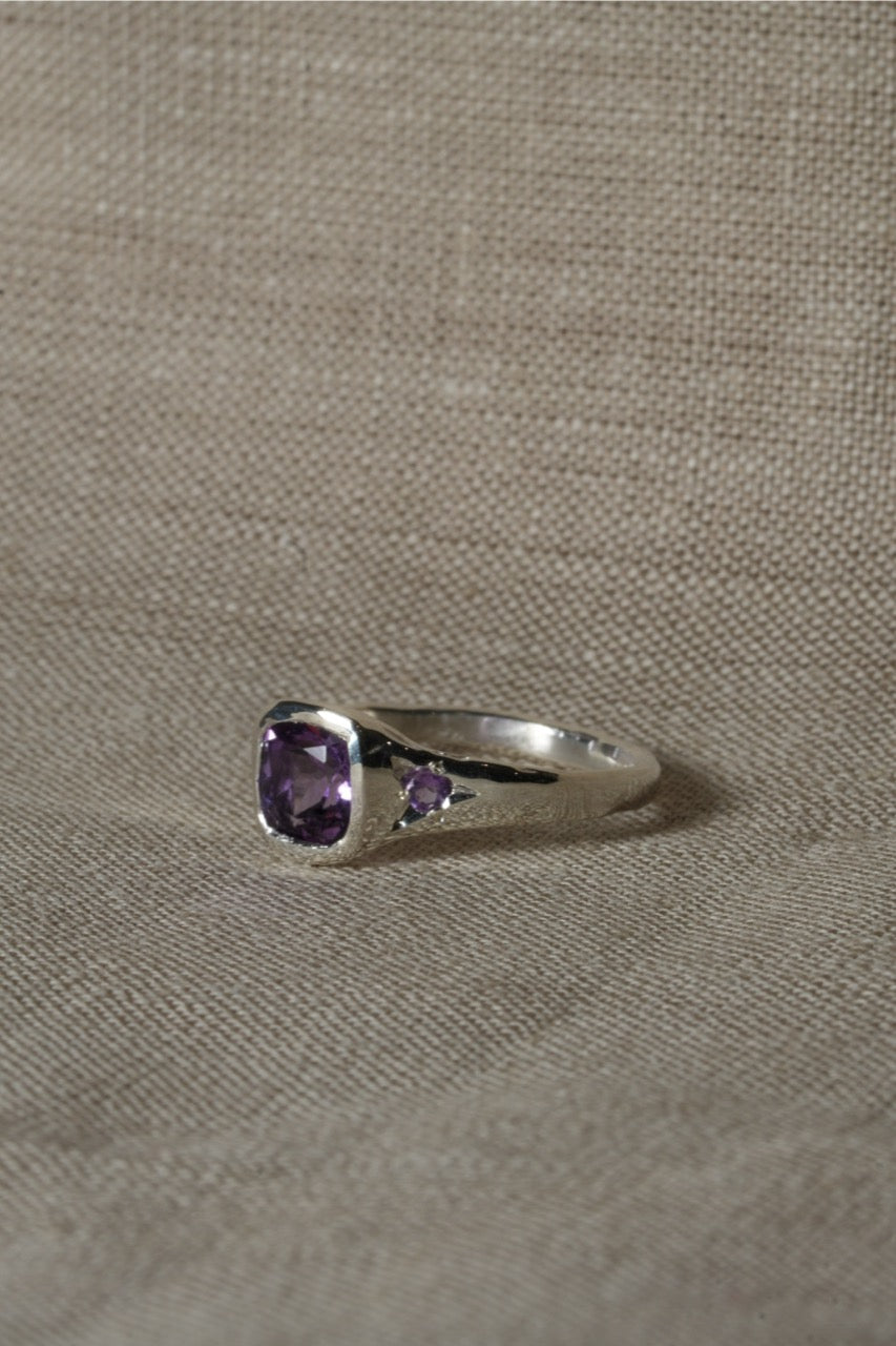 Double Amethyst Ring
