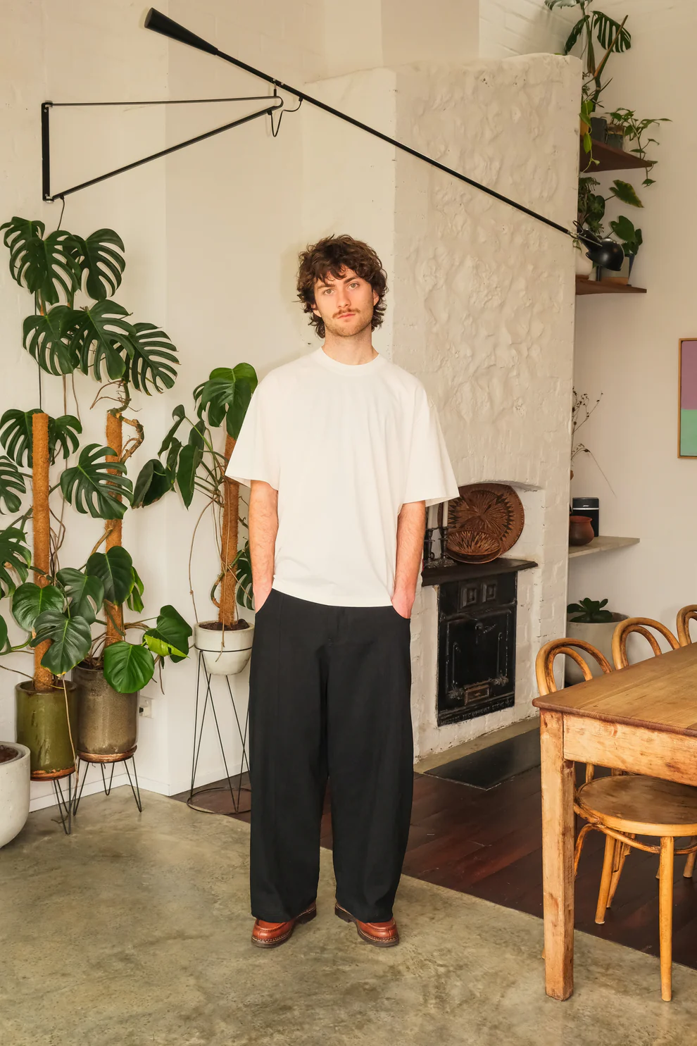 Panelled Jean (Deep Black)