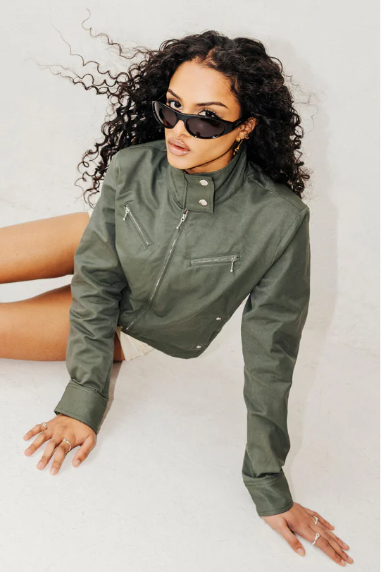 Track-Suit Jacket (Dusty Olive)