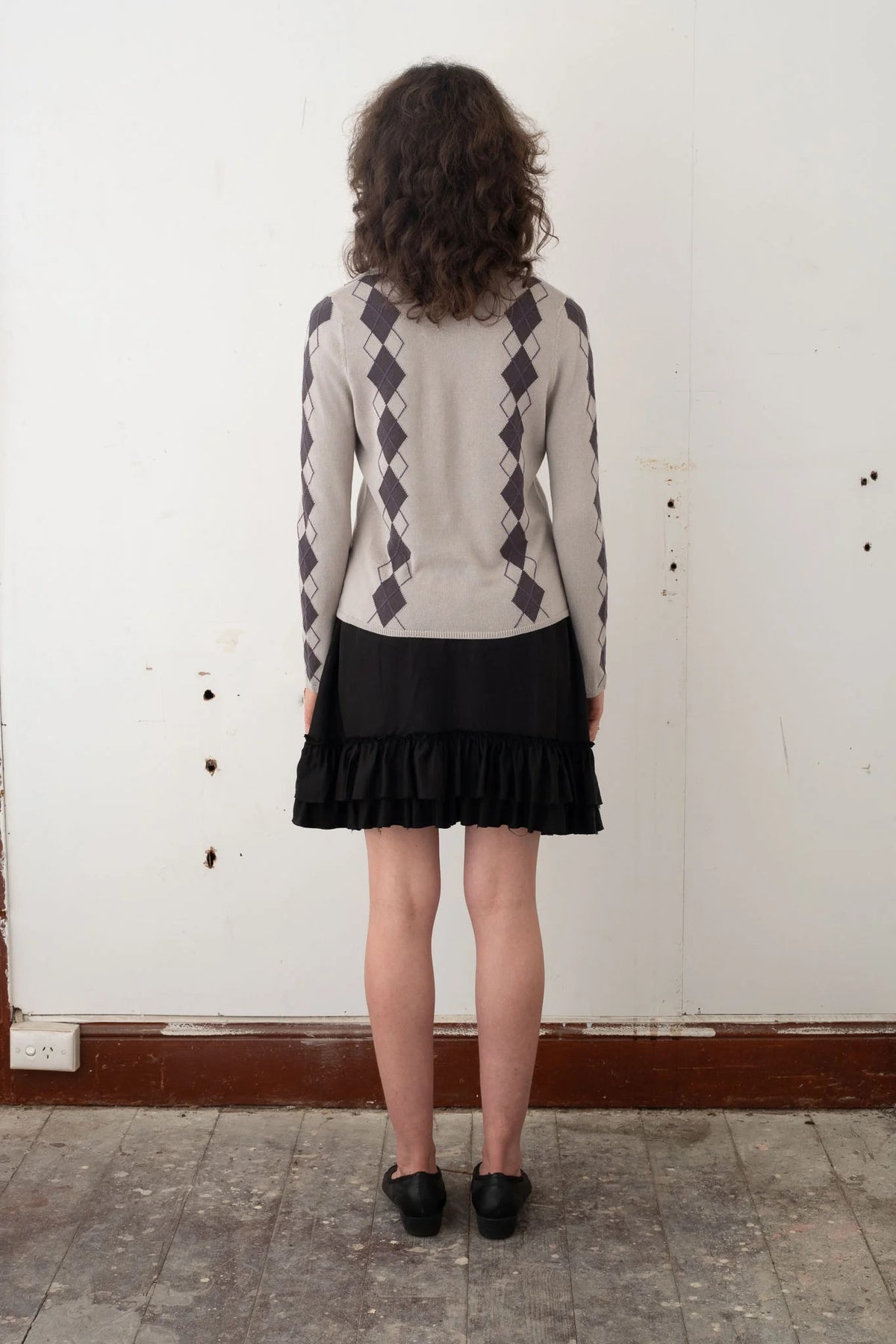 Exile Argyle Longsleeve (Cloud/Slate/Thistle)