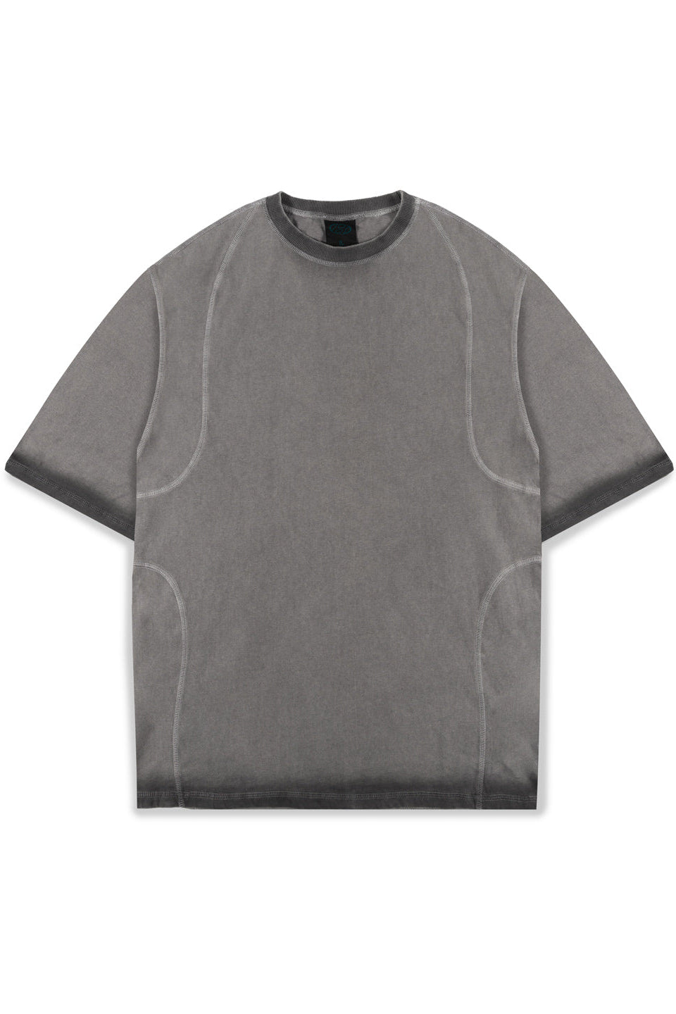 Overlock Enzyme Wash Tee (Grey)