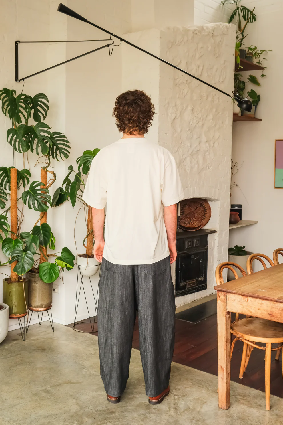 Pleated Jean (Graphite Grey)