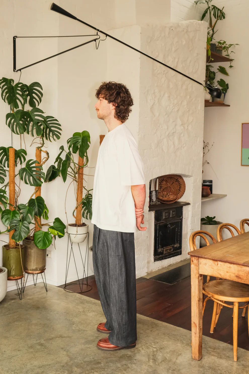 Pleated Jean (Graphite Grey)