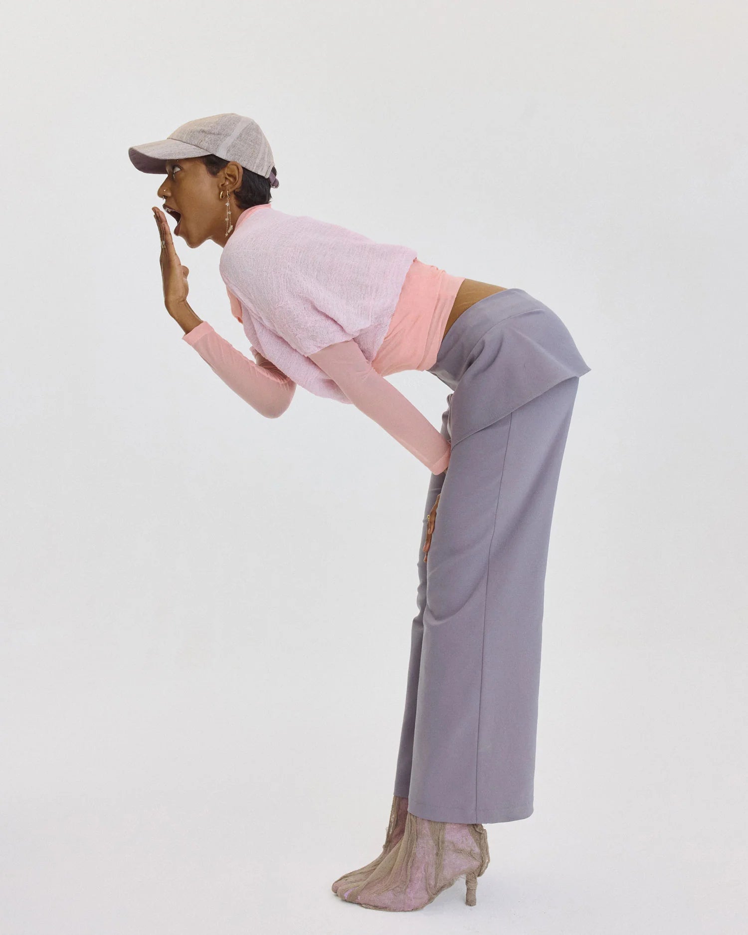 Draped Hip Skirt Pants