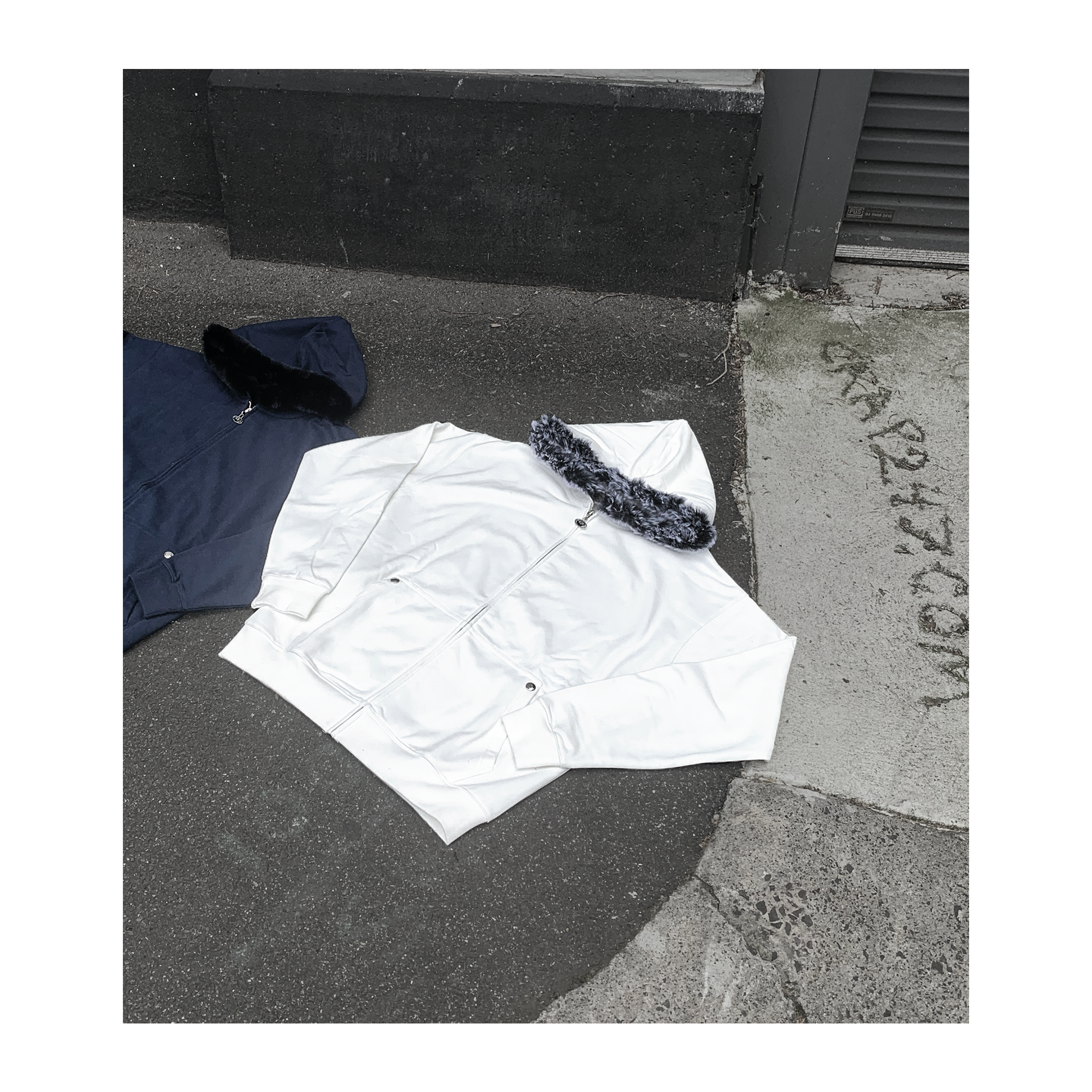 Harsh Hoodie (White/Grey)