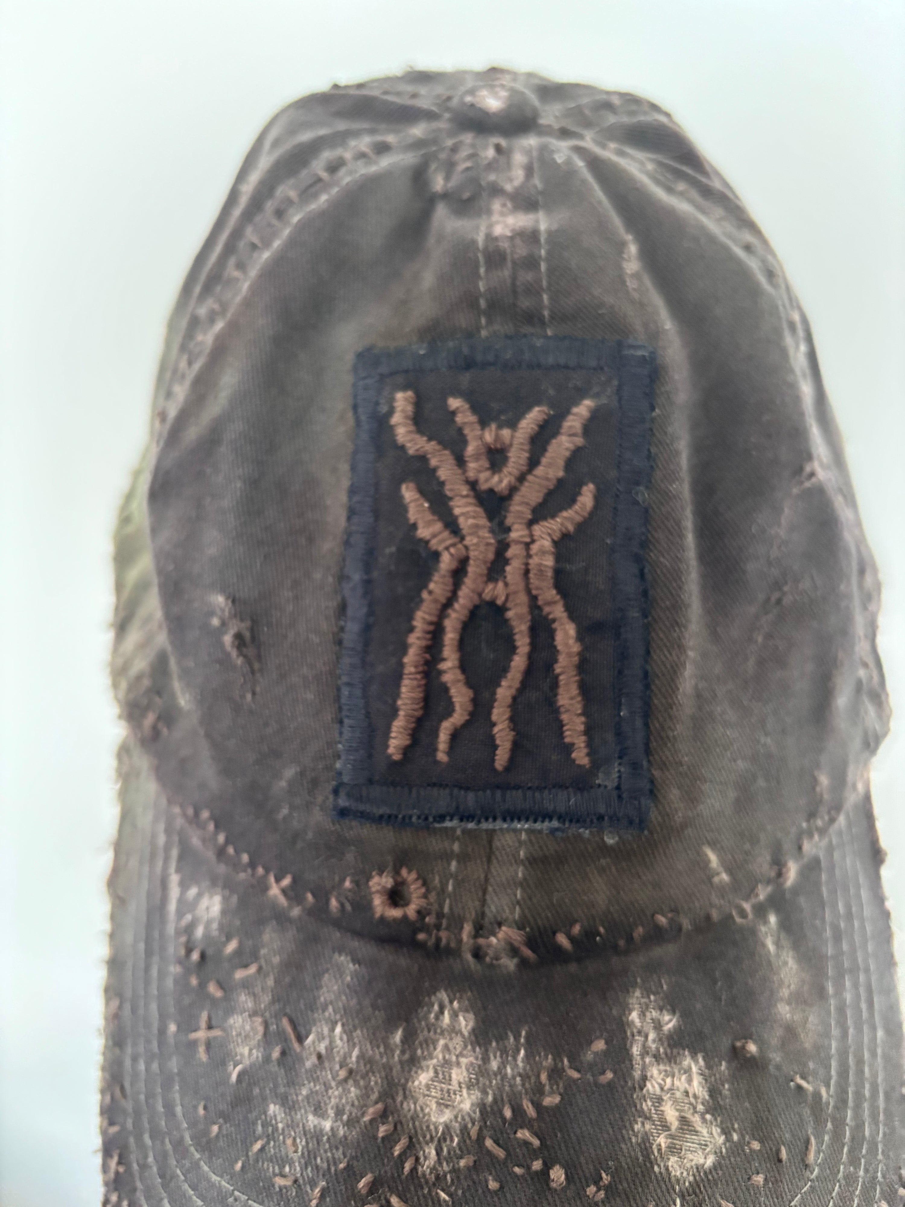 Reworked Embroidery Cap (Brown)