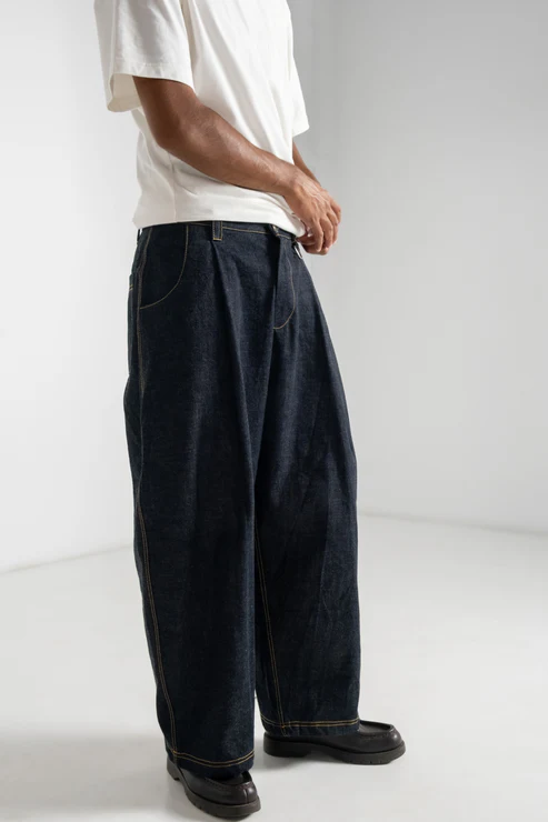 Rope Dyed Denim Jeans (Indigo)