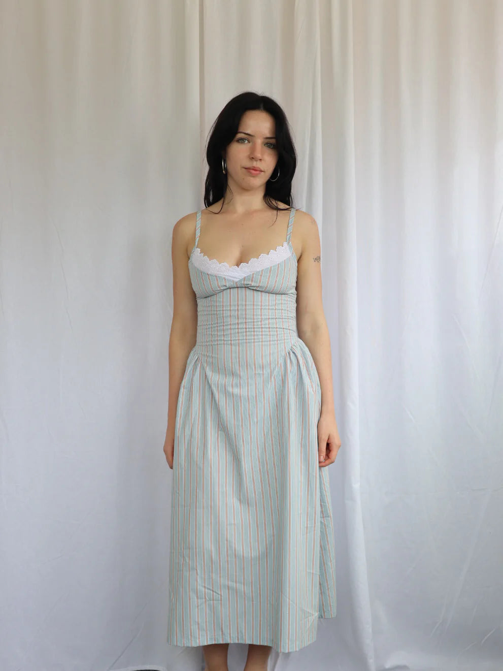 Bodine Dress (Blue Stripe)