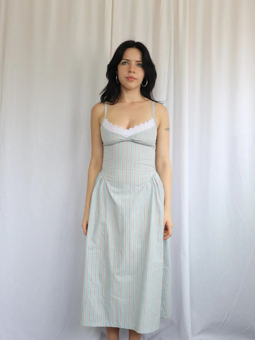 Bodine Dress (Blue Stripe)