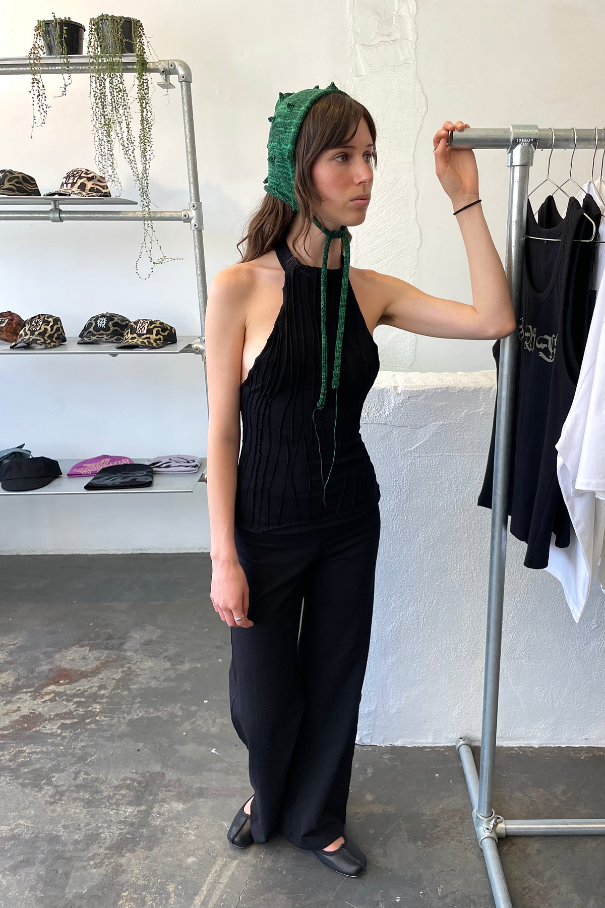 Spikey Bonnet Mini (Green)