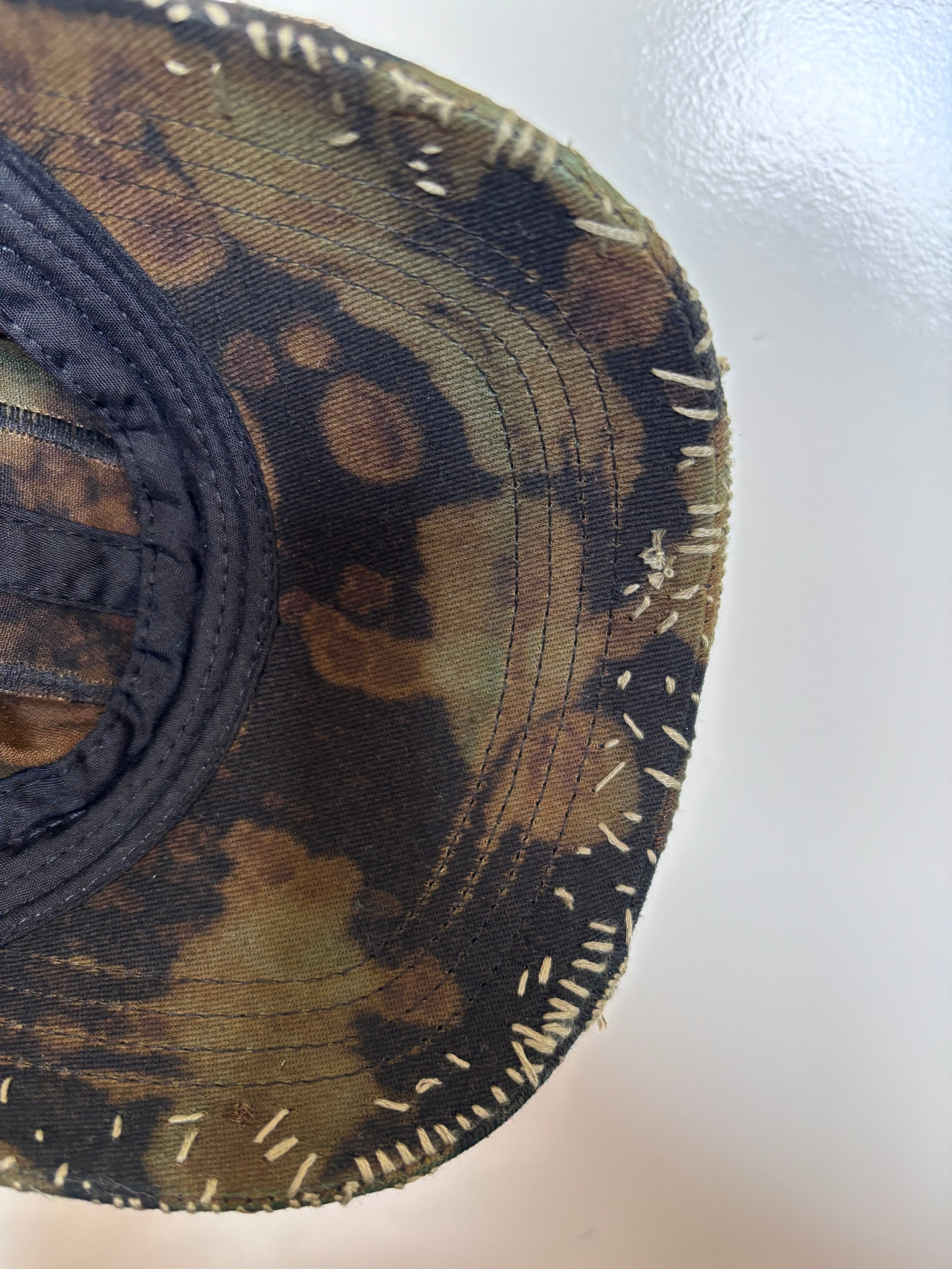 Reworked Embroidery Cap (Moss/Brown/Black)