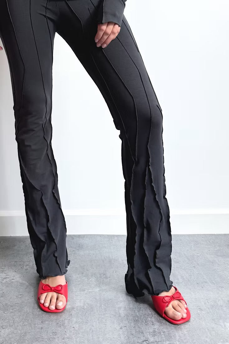 Suture Flare Pants (Graphite)