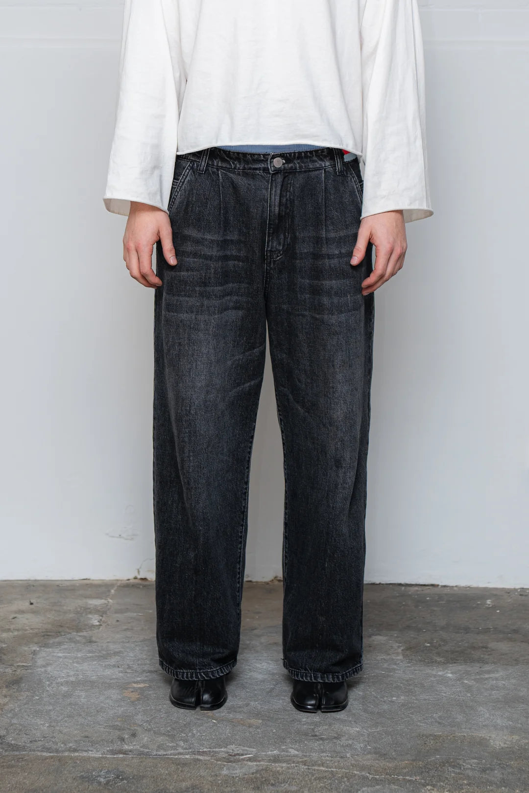 Ricca Black Washed Denim Jeans