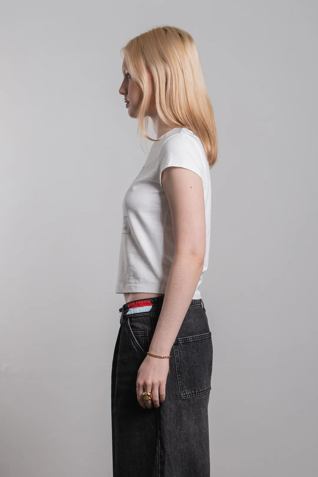 Ricca Ricca Or Rich Baby Tee White