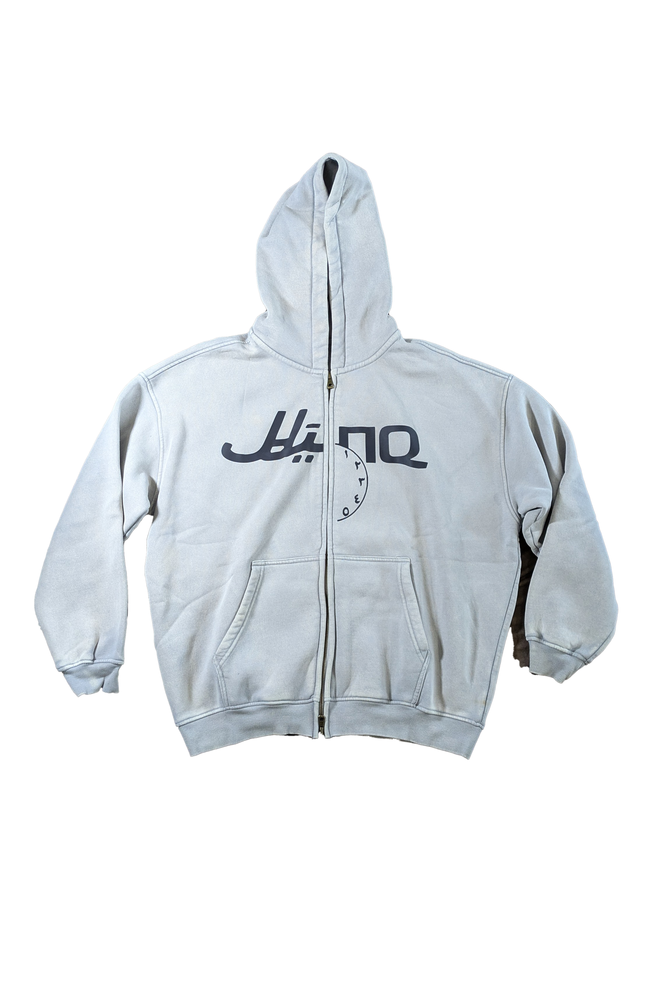 Split Logo Zip-up Hoodie