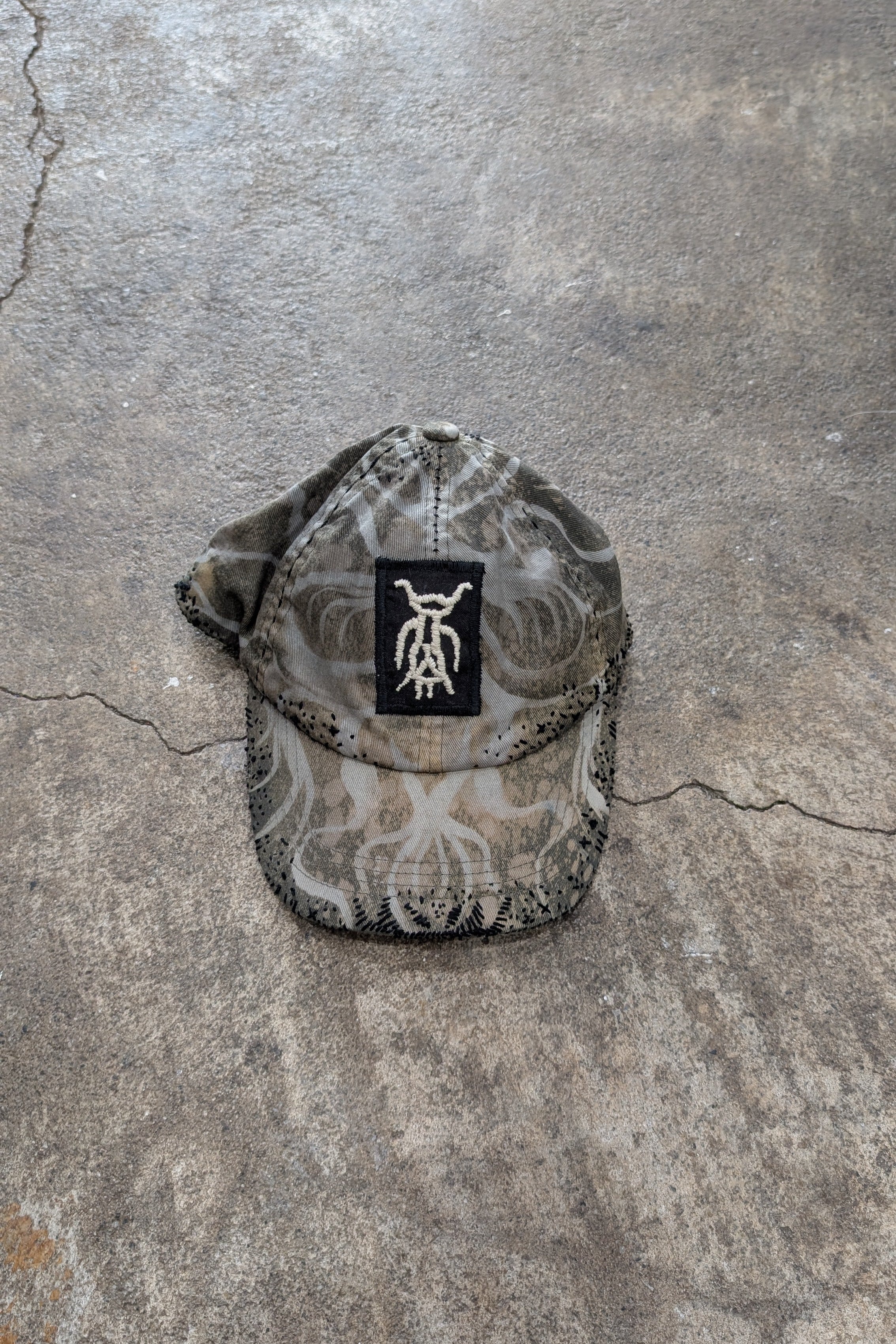 Reworked Embroidery Cap (Olive)