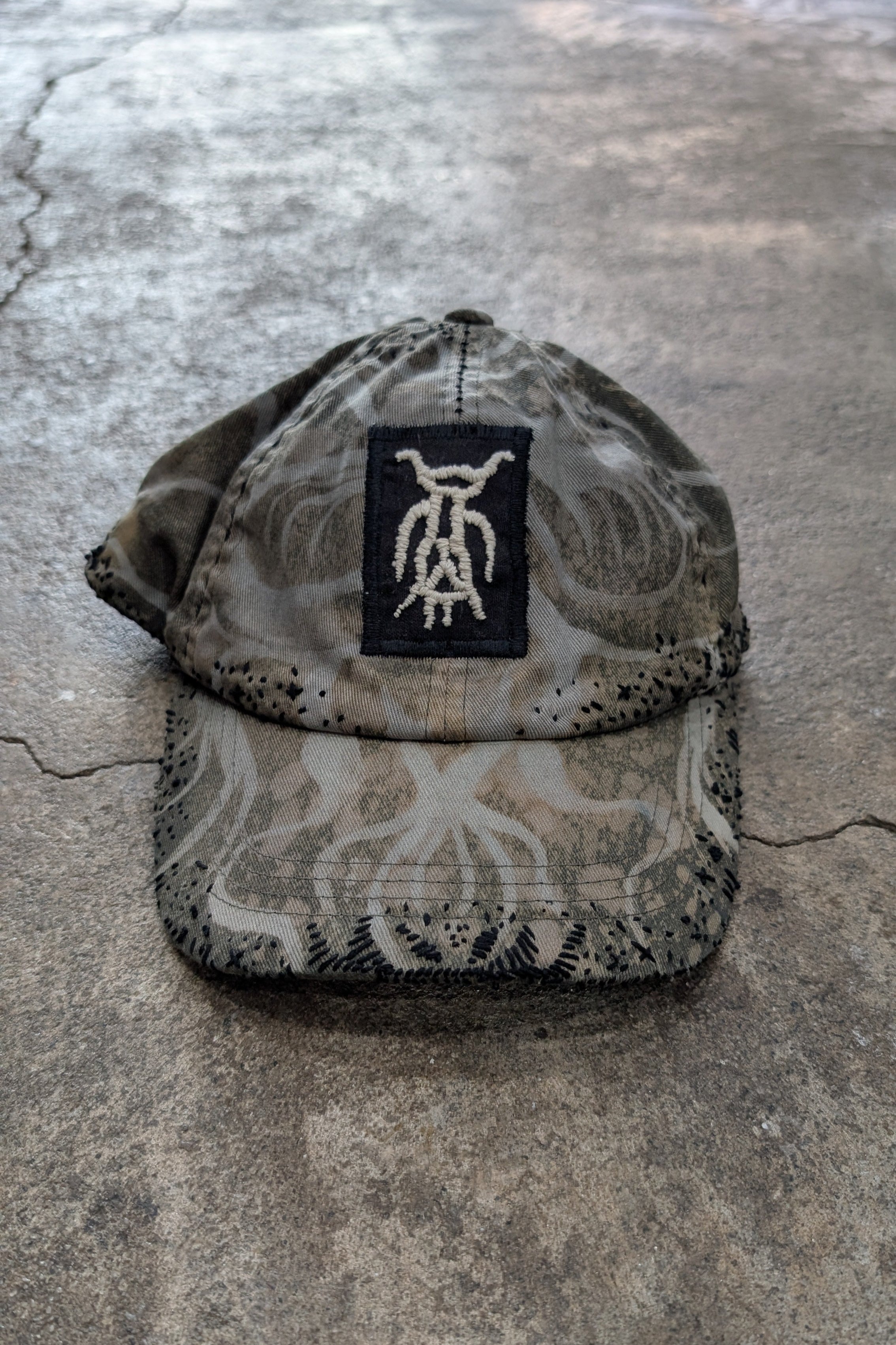 Reworked Embroidery Cap (Olive)