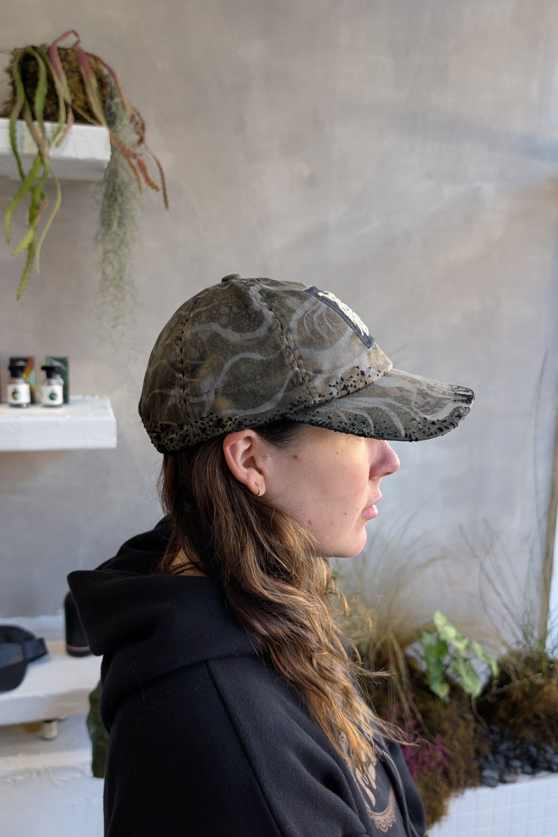 Reworked Embroidery Cap (Olive)