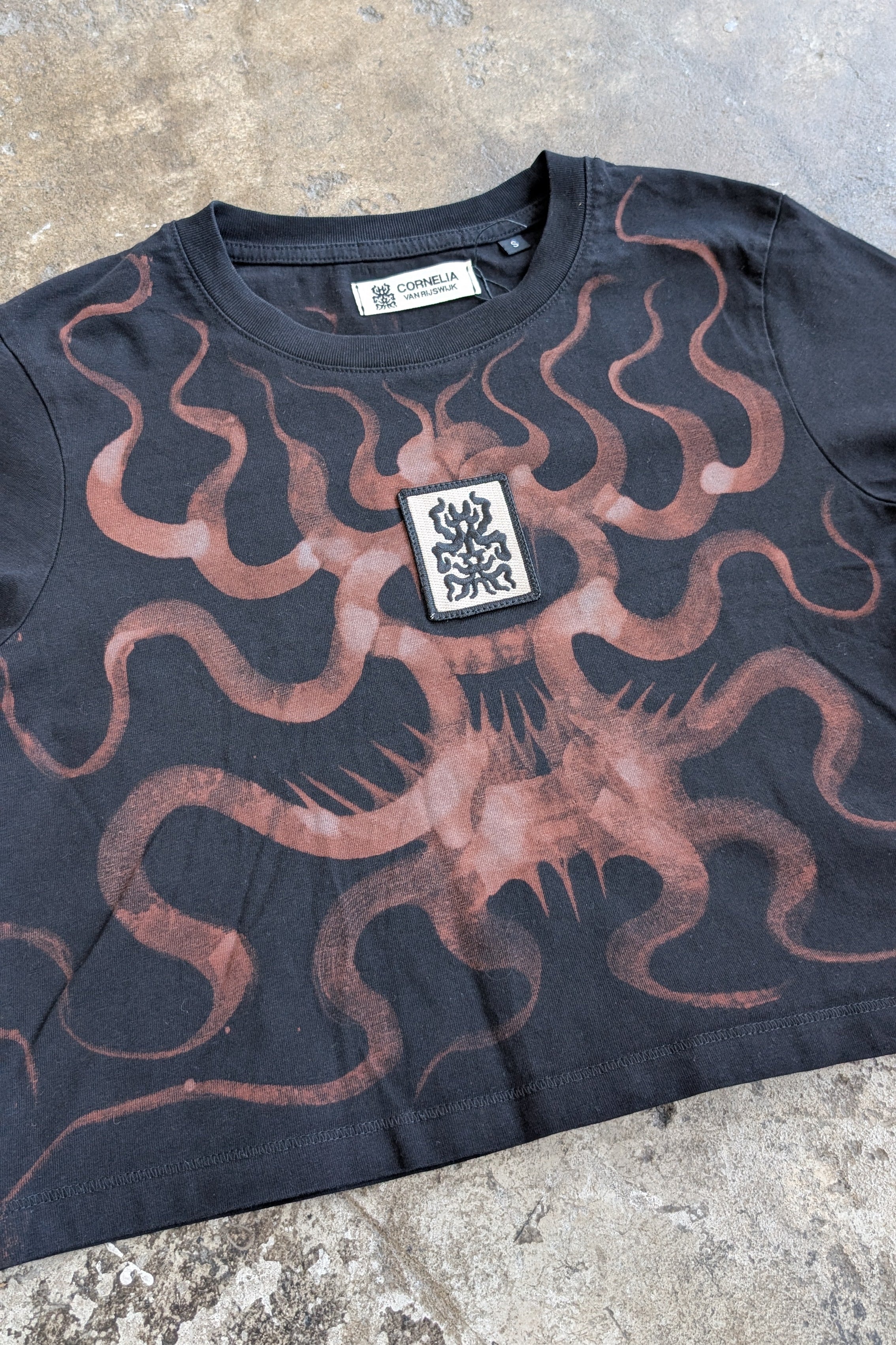 Reworked Baby Tee w/ Patch