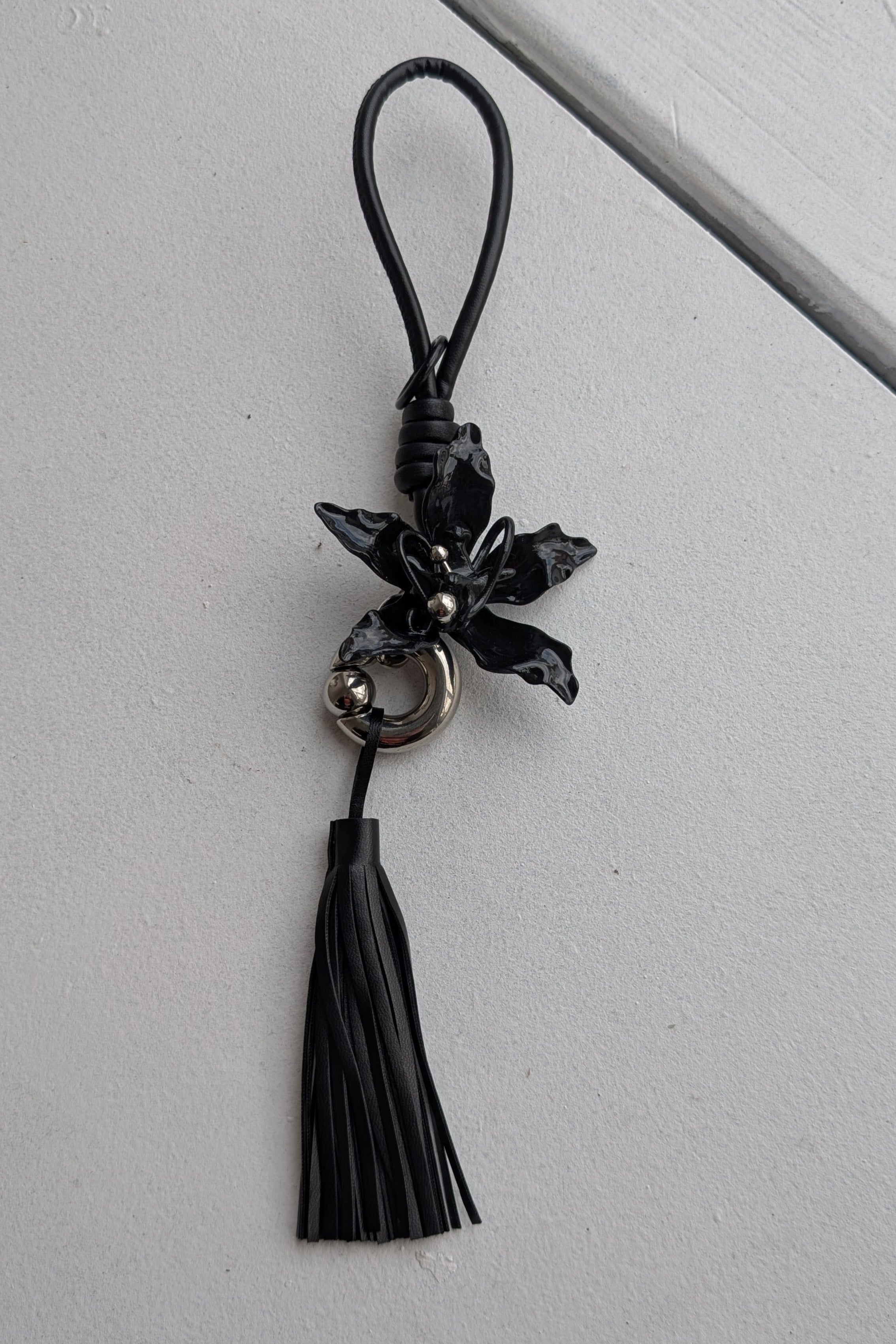 Gloss Orchid Bag Charm