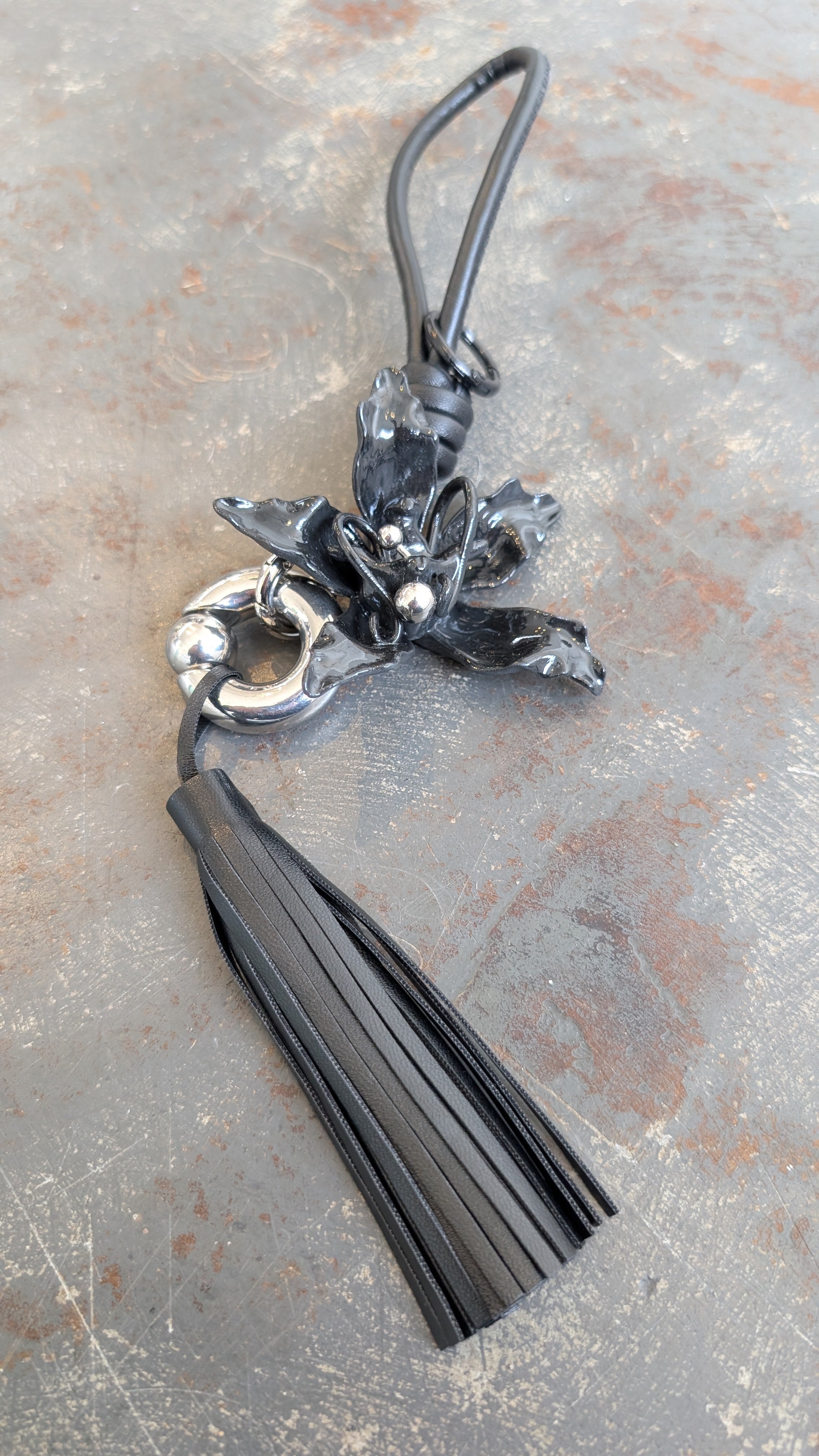 Gloss Orchid Bag Charm