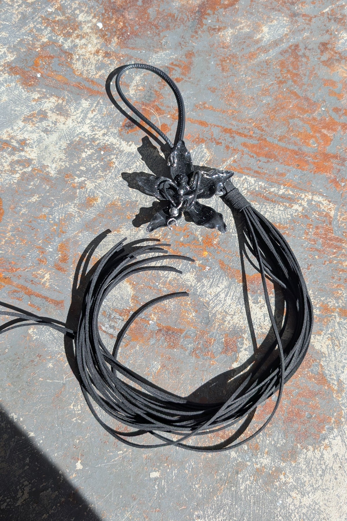 Long Tassel Orchid Bag Charm