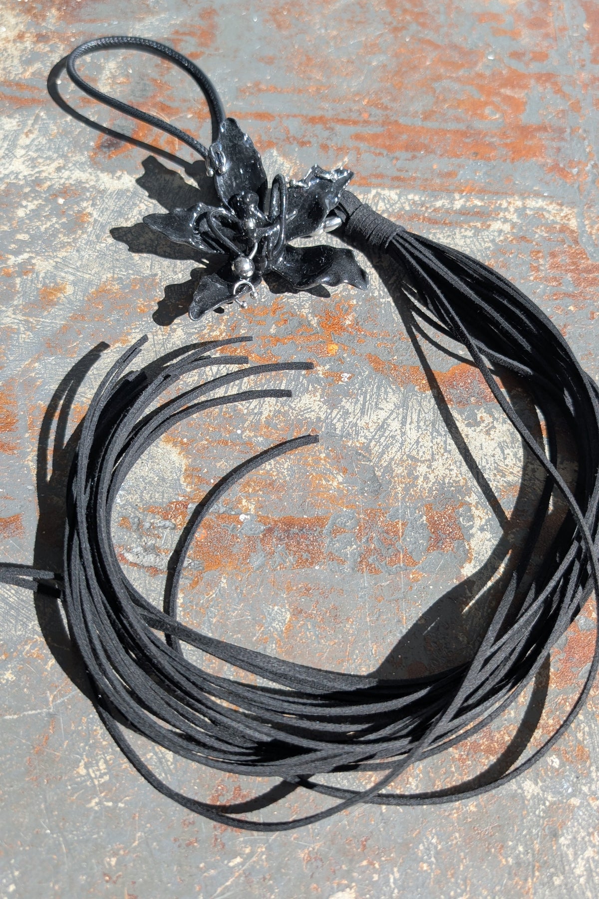 Long Tassel Orchid Bag Charm