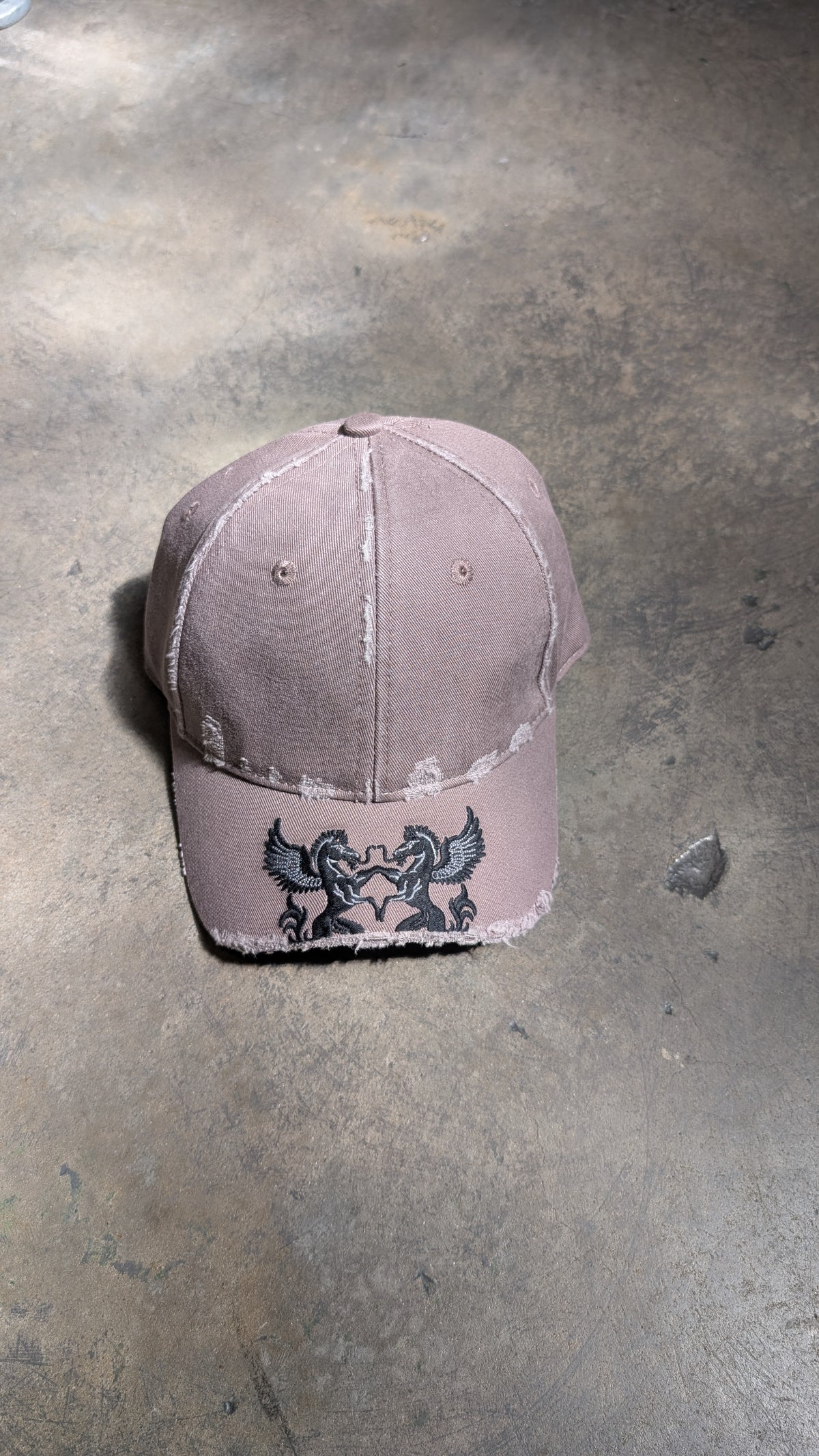 Cut-Off Brim Baseball Cap (Grey Purple Haze)