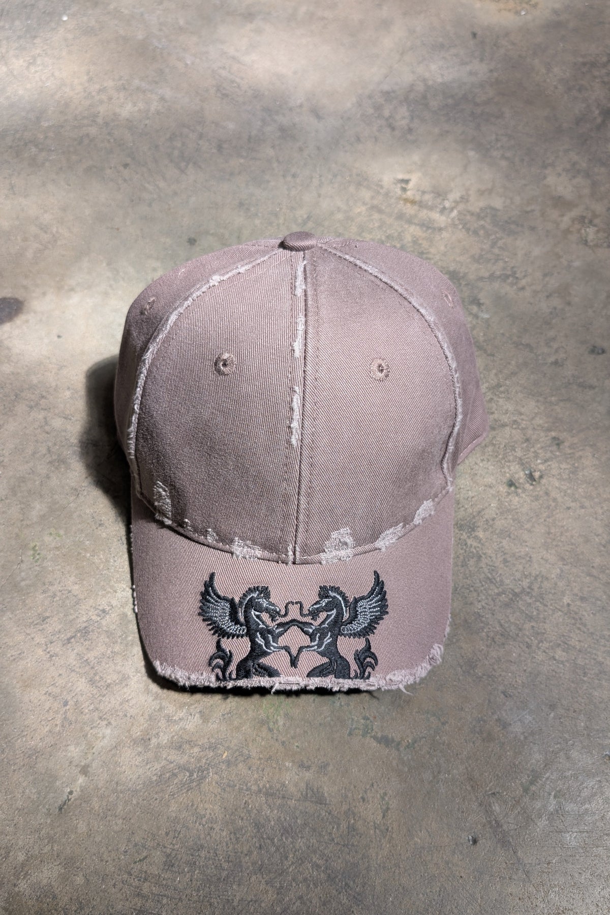 Cut-Off Brim Baseball Cap (Grey Purple Haze)
