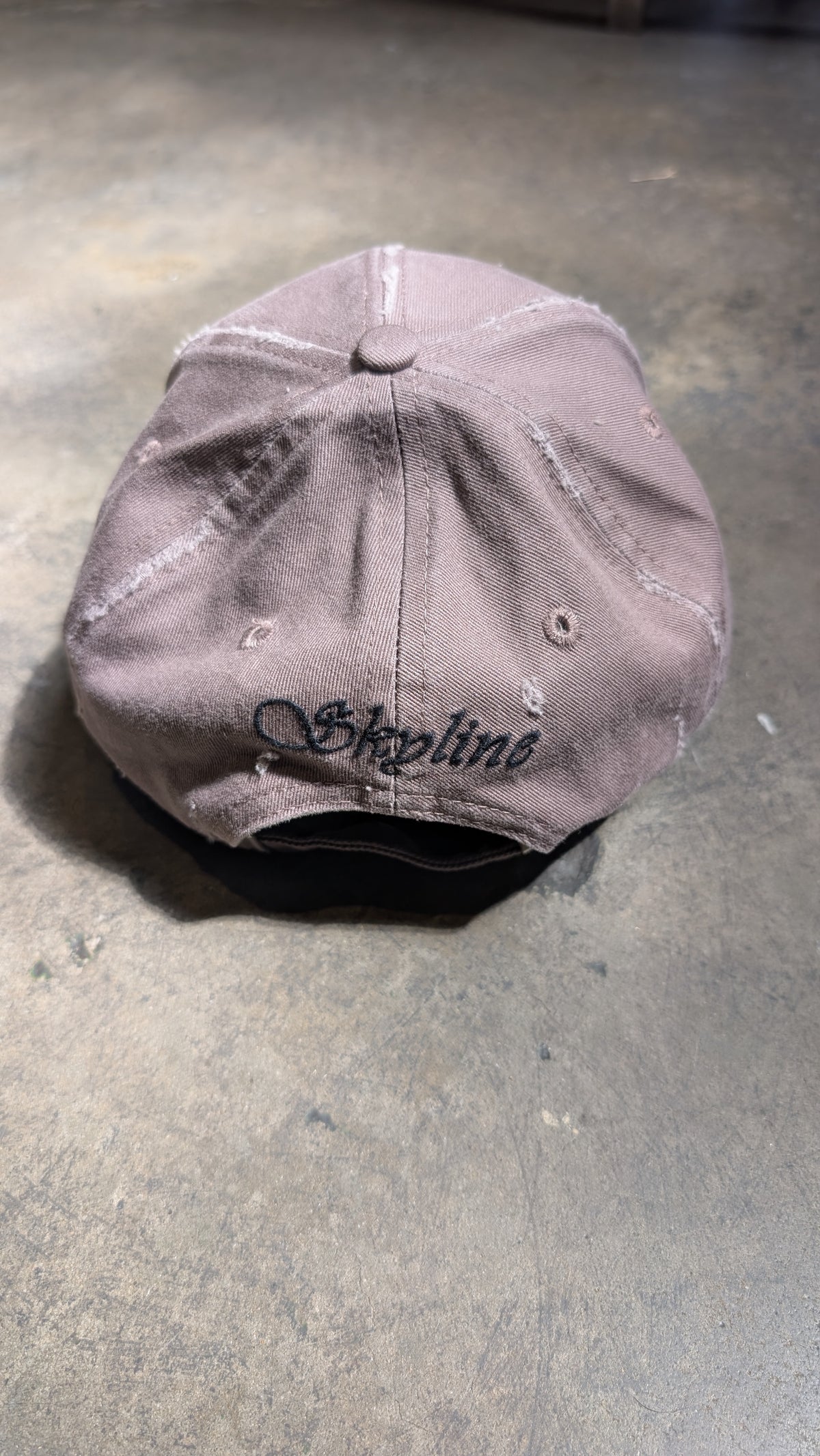 Cut-Off Brim Baseball Cap (Grey Purple Haze)