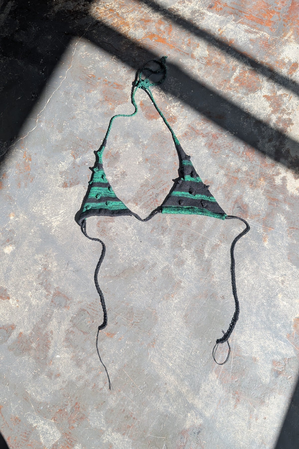 Spikey Bikini (Green/Black)