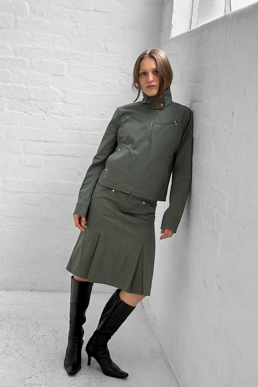 Utility Skirt (Dusty Olive)