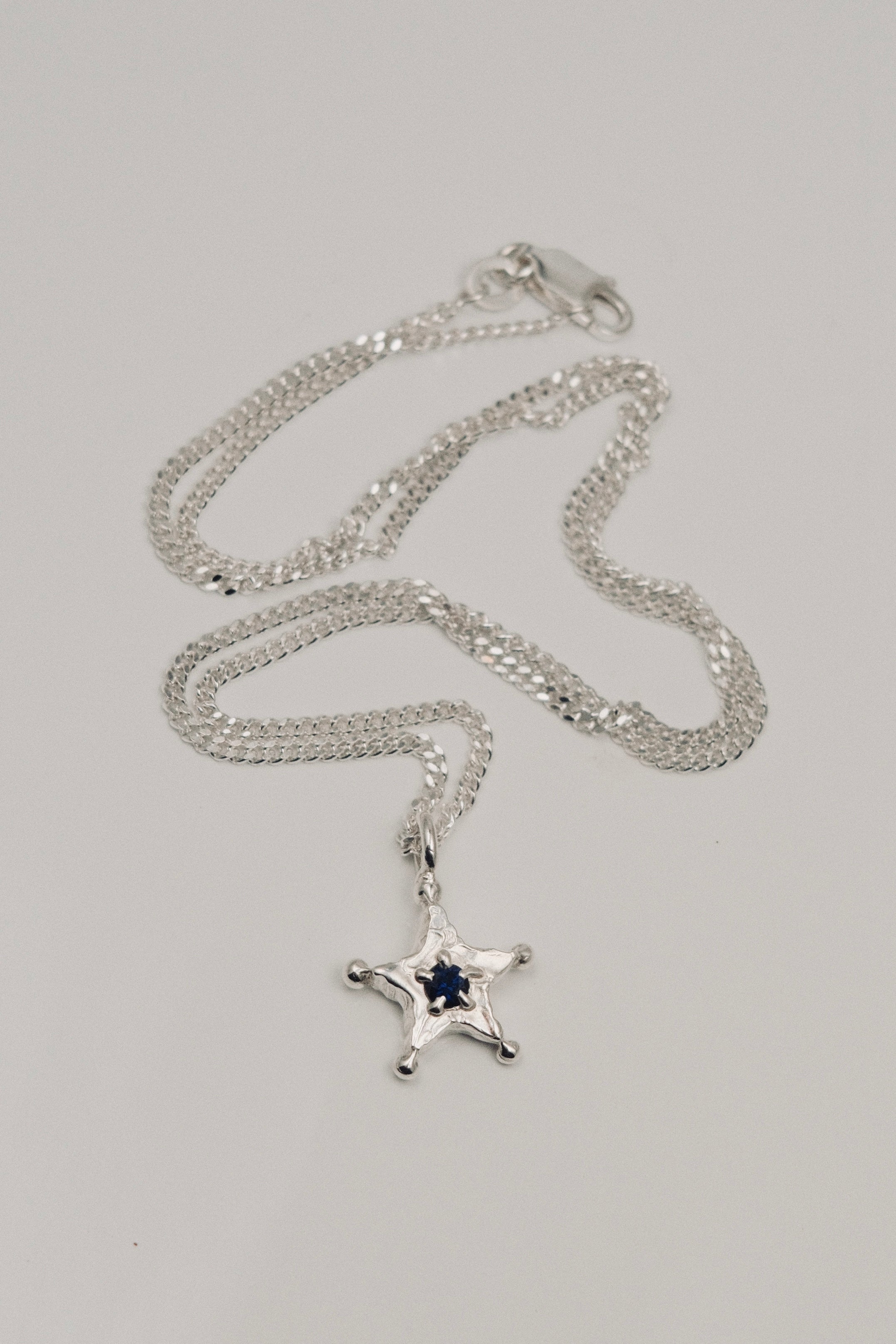 Sheriff Star Necklace (Dark Blue)
