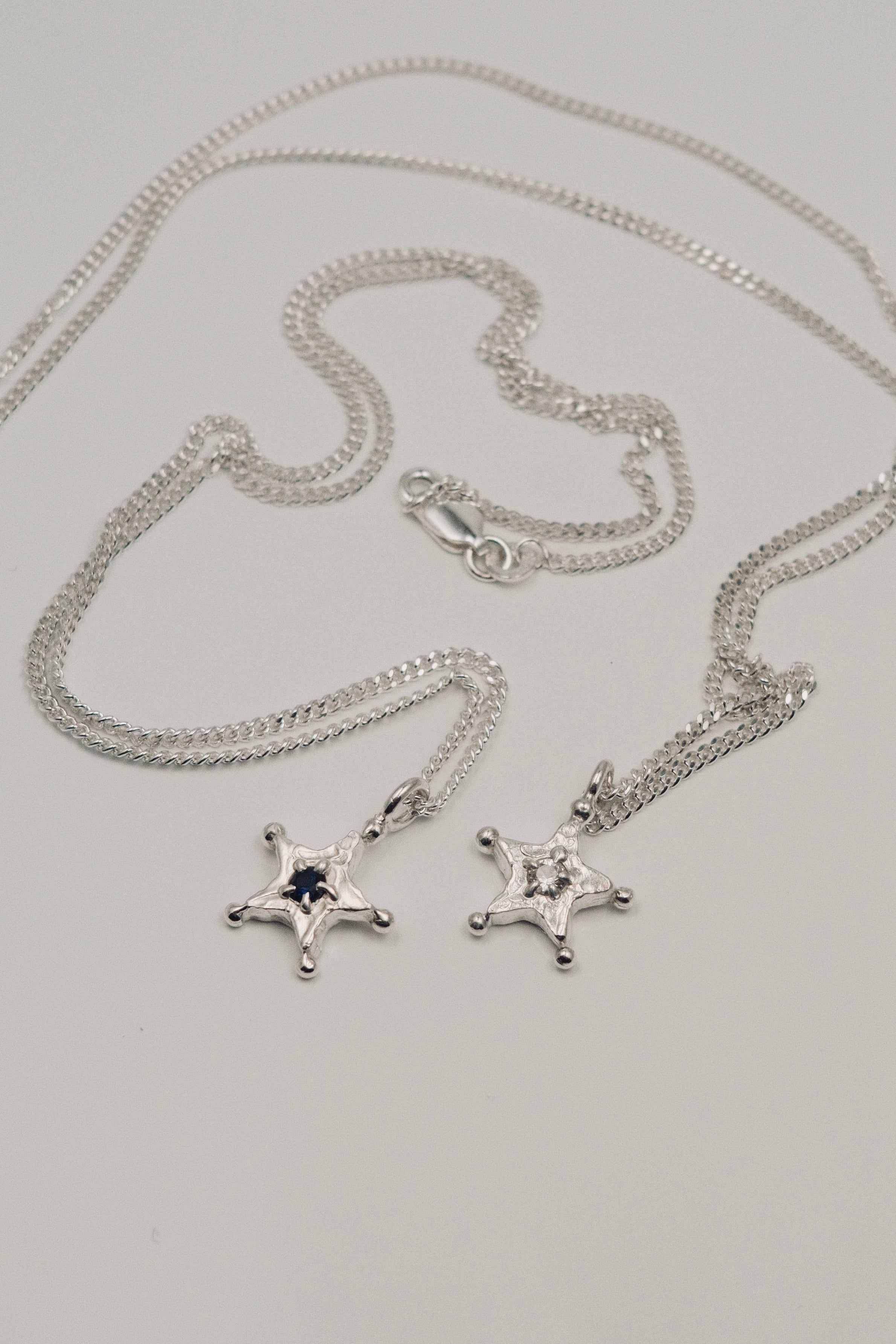 Sheriff Star Necklace (Dark Blue)